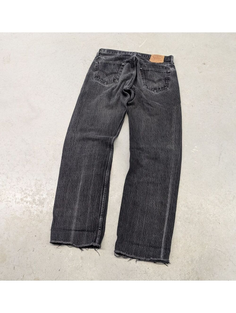 Vintage 90s Levis 501 XX Made in USA Black Denim Jeans
